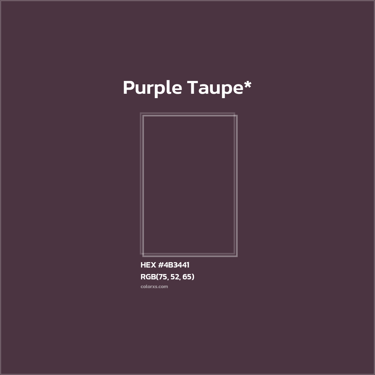 HEX #4B3441 Color Name, Color Code, Palettes, Similar Paints, Images