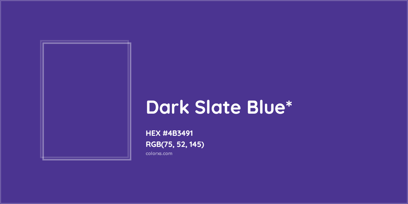HEX #4B3491 Color Name, Color Code, Palettes, Similar Paints, Images