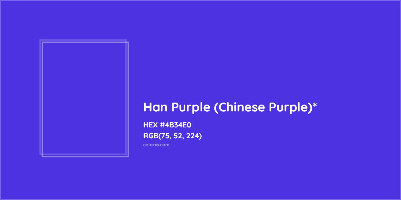 HEX #4B34E0 Color Name, Color Code, Palettes, Similar Paints, Images
