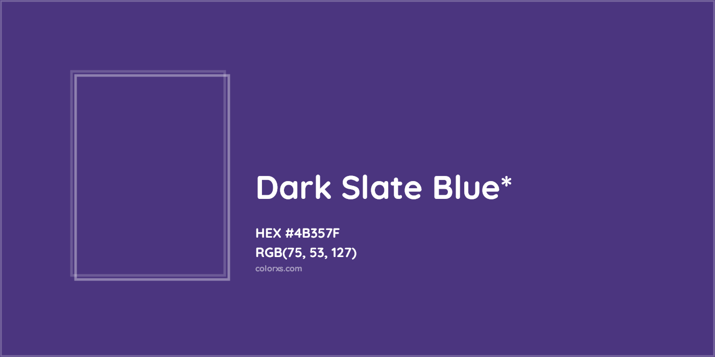 HEX #4B357F Color Name, Color Code, Palettes, Similar Paints, Images