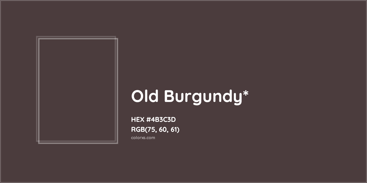 HEX #4B3C3D Color Name, Color Code, Palettes, Similar Paints, Images