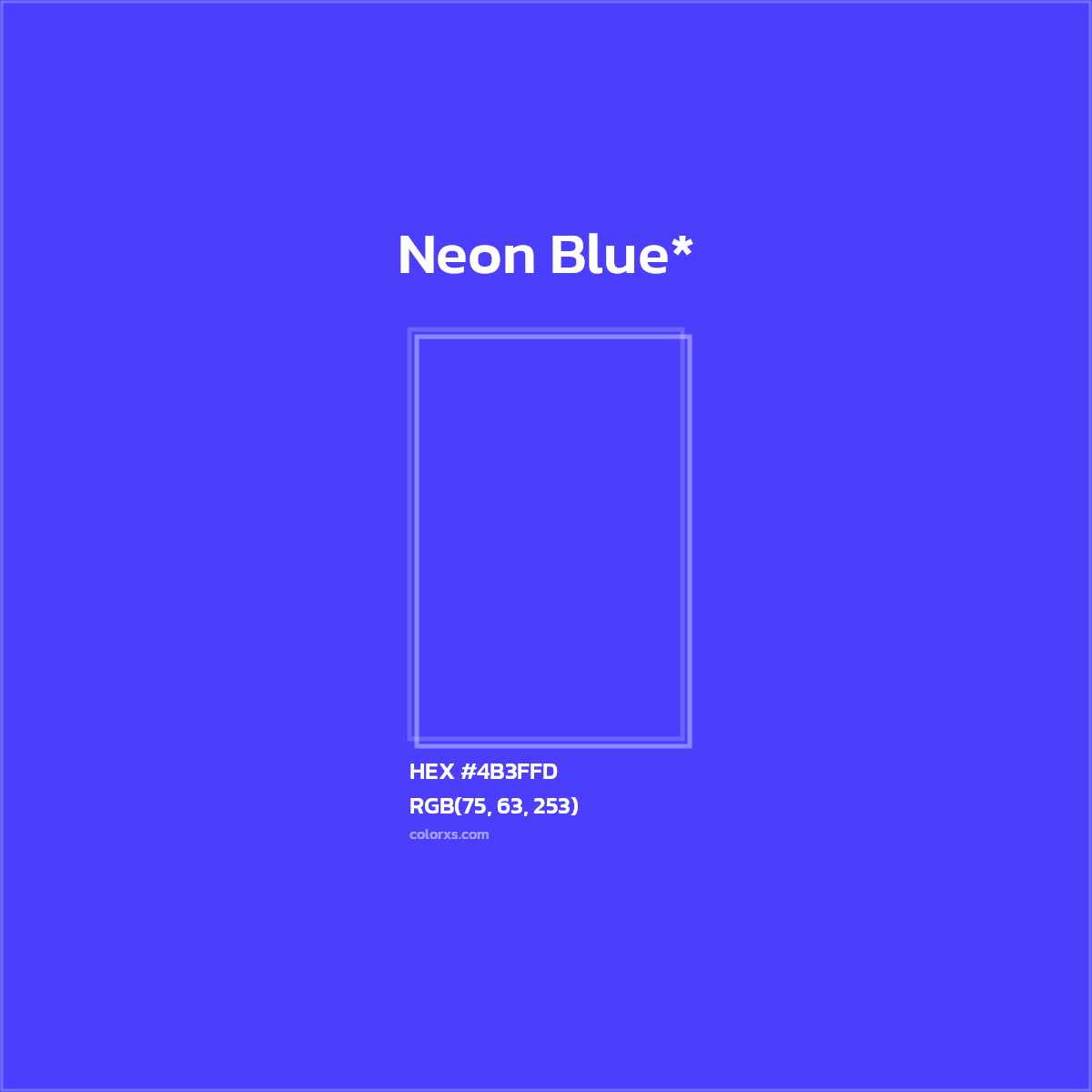 HEX #4B3FFD Color Name, Color Code, Palettes, Similar Paints, Images