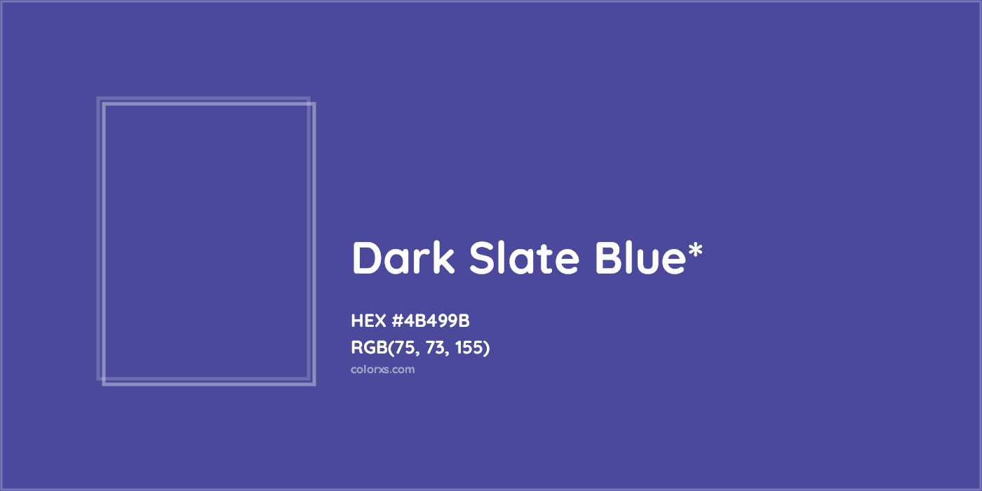 HEX #4B499B Color Name, Color Code, Palettes, Similar Paints, Images
