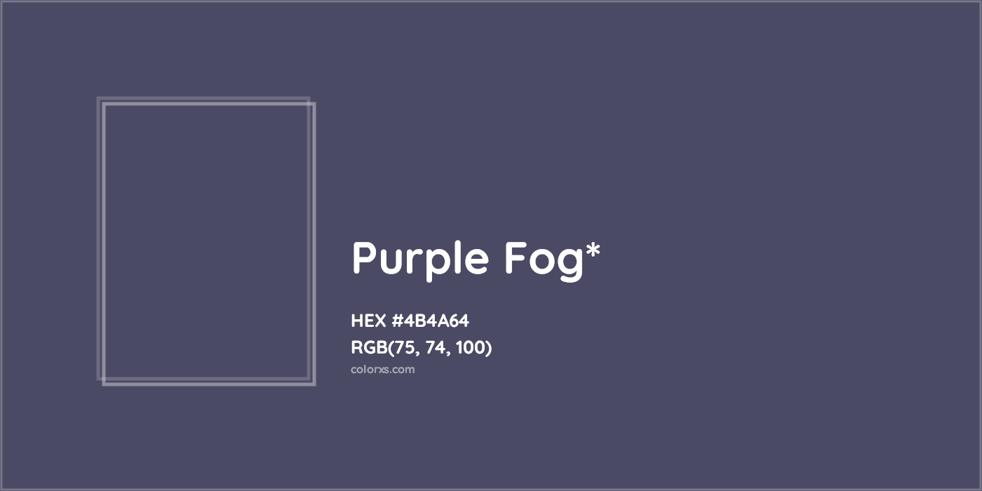 HEX #4B4A64 Color Name, Color Code, Palettes, Similar Paints, Images