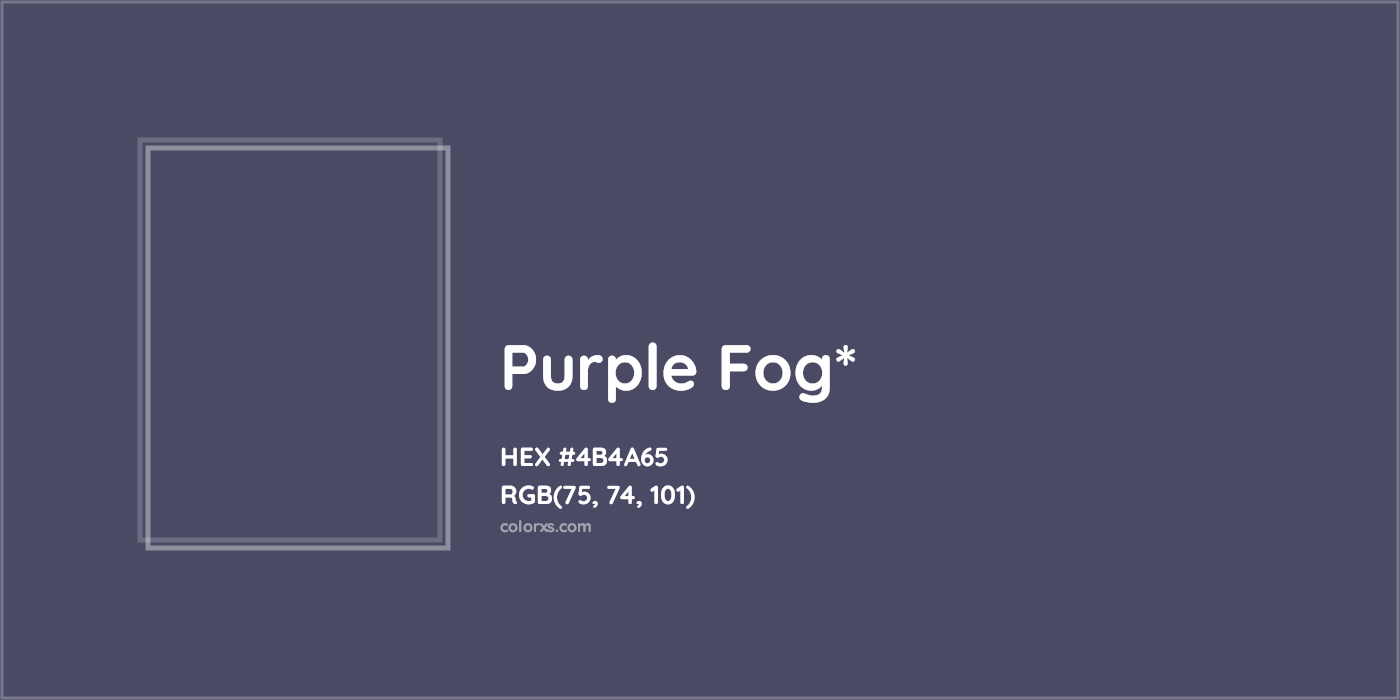 HEX #4B4A65 Color Name, Color Code, Palettes, Similar Paints, Images