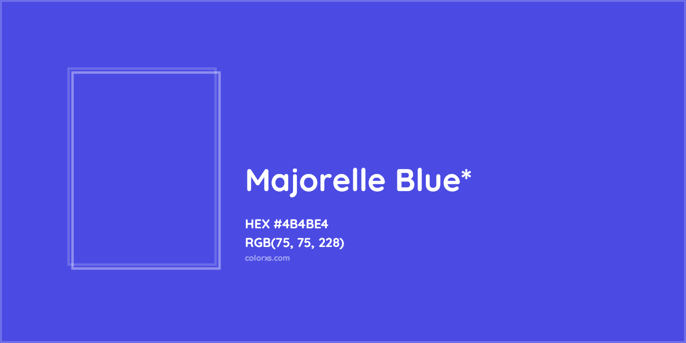 HEX #4B4BE4 Color Name, Color Code, Palettes, Similar Paints, Images