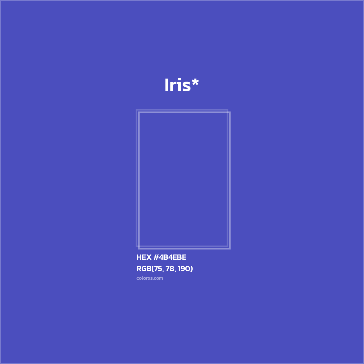 HEX #4B4EBE Color Name, Color Code, Palettes, Similar Paints, Images