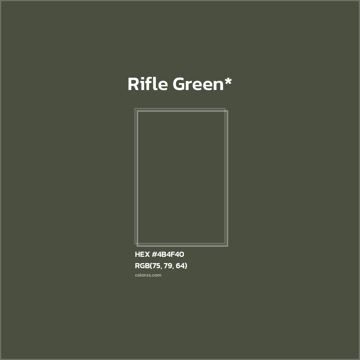 HEX #4B4F40 Color Name, Color Code, Palettes, Similar Paints, Images