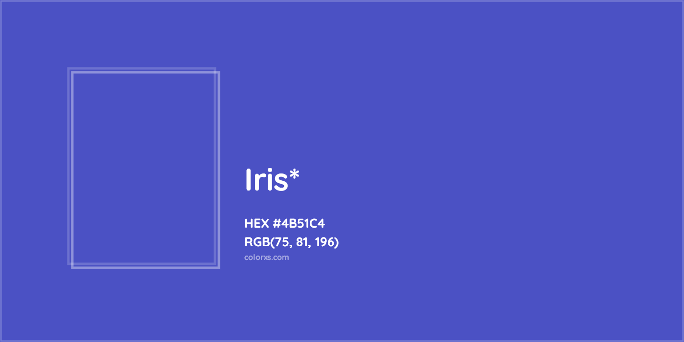 HEX #4B51C4 Color Name, Color Code, Palettes, Similar Paints, Images