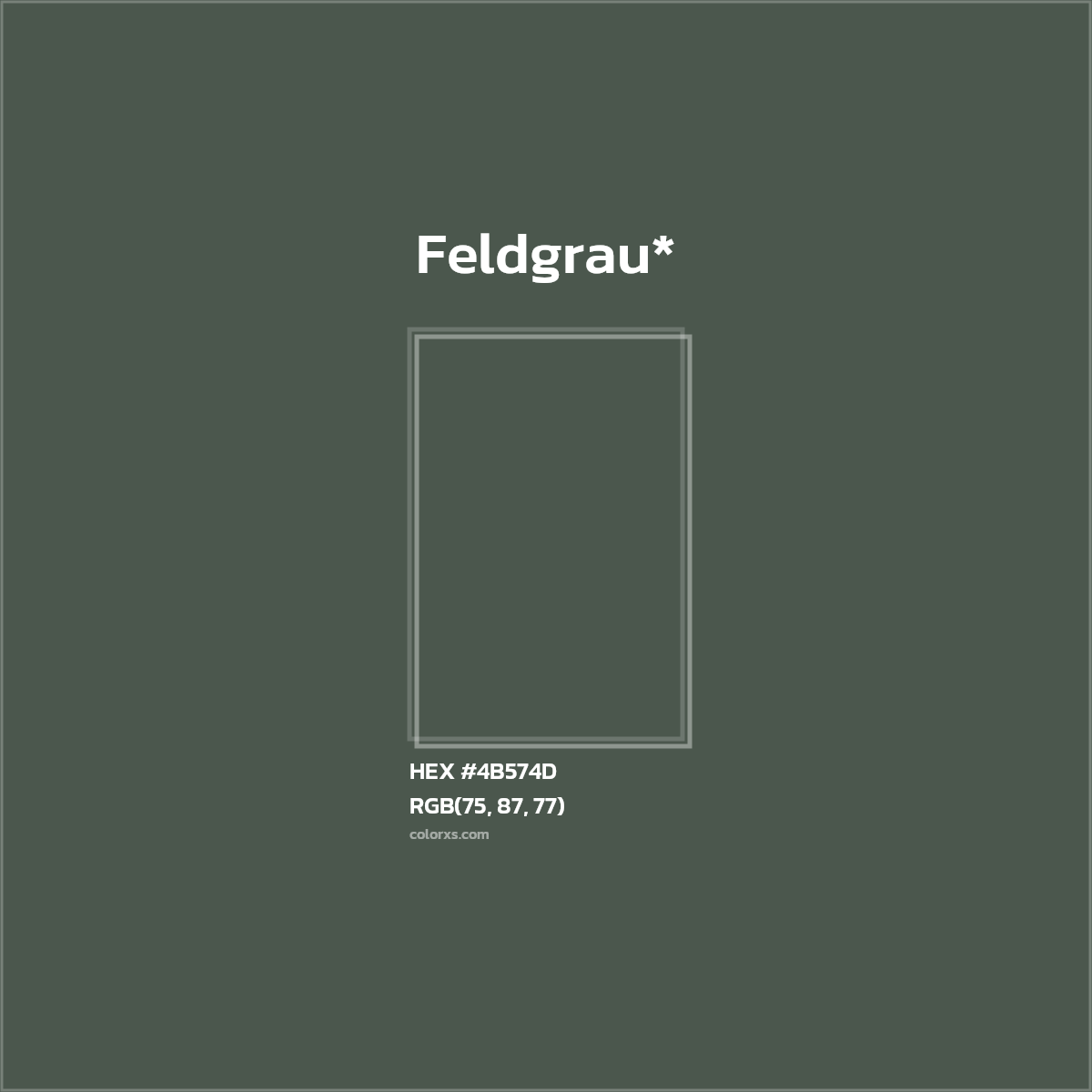 HEX #4B574D Color Name, Color Code, Palettes, Similar Paints, Images