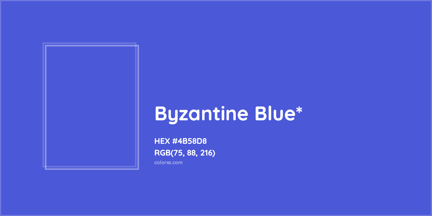 HEX #4B58D8 Color Name, Color Code, Palettes, Similar Paints, Images