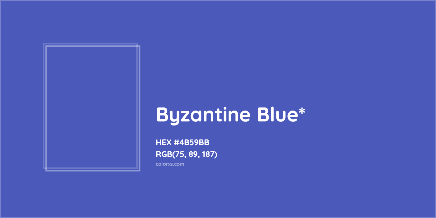 HEX #4B59BB Color Name, Color Code, Palettes, Similar Paints, Images