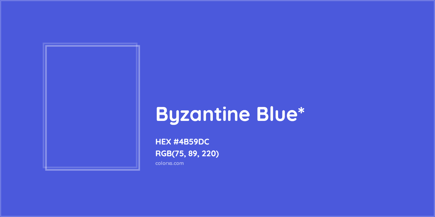 HEX #4B59DC Color Name, Color Code, Palettes, Similar Paints, Images