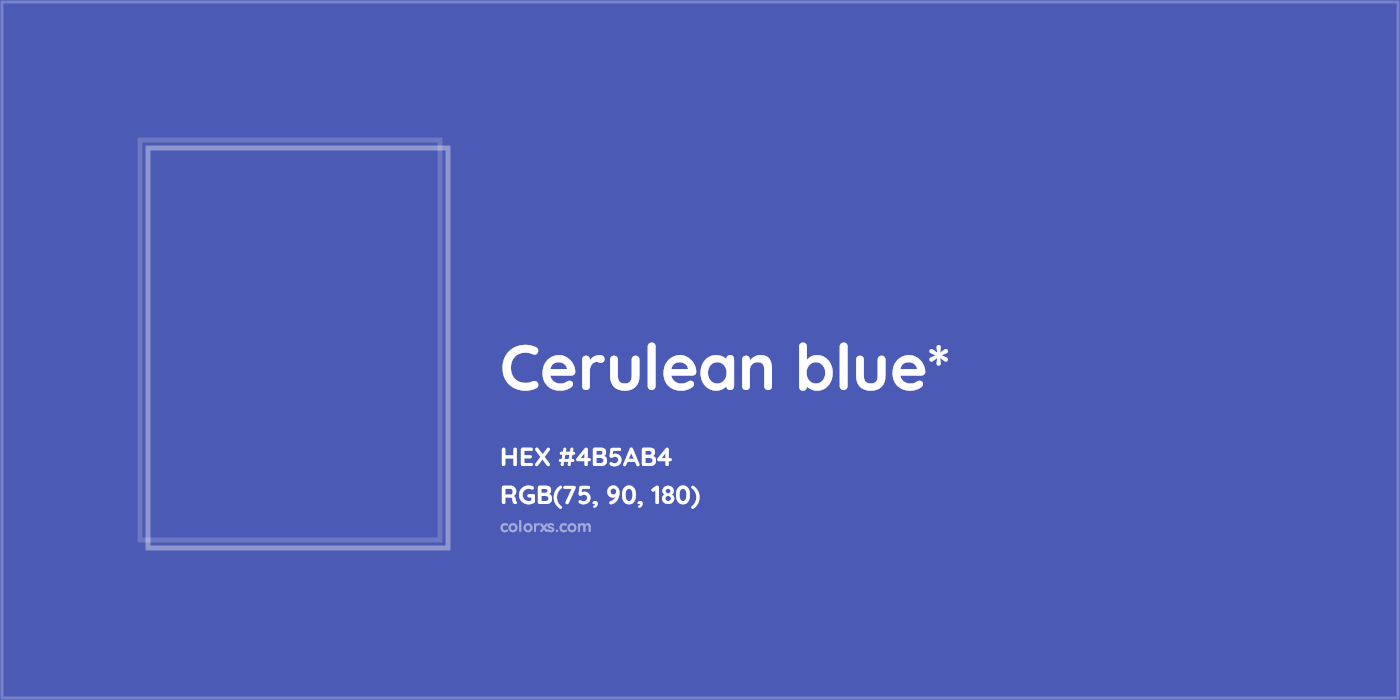 HEX #4B5AB4 Color Name, Color Code, Palettes, Similar Paints, Images