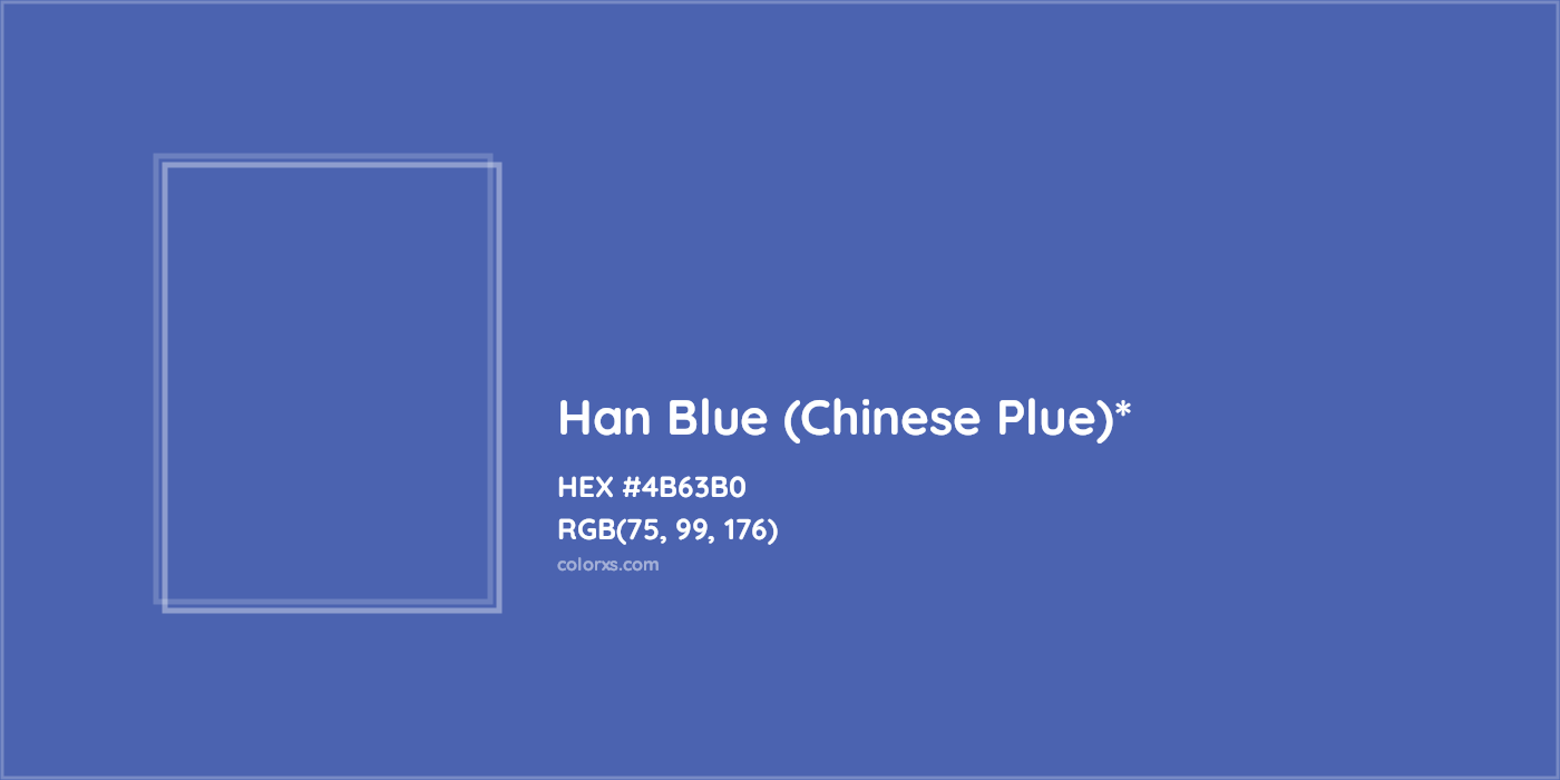 HEX #4B63B0 Color Name, Color Code, Palettes, Similar Paints, Images