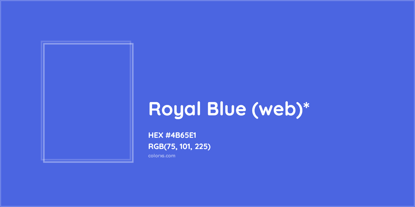 HEX #4B65E1 Color Name, Color Code, Palettes, Similar Paints, Images
