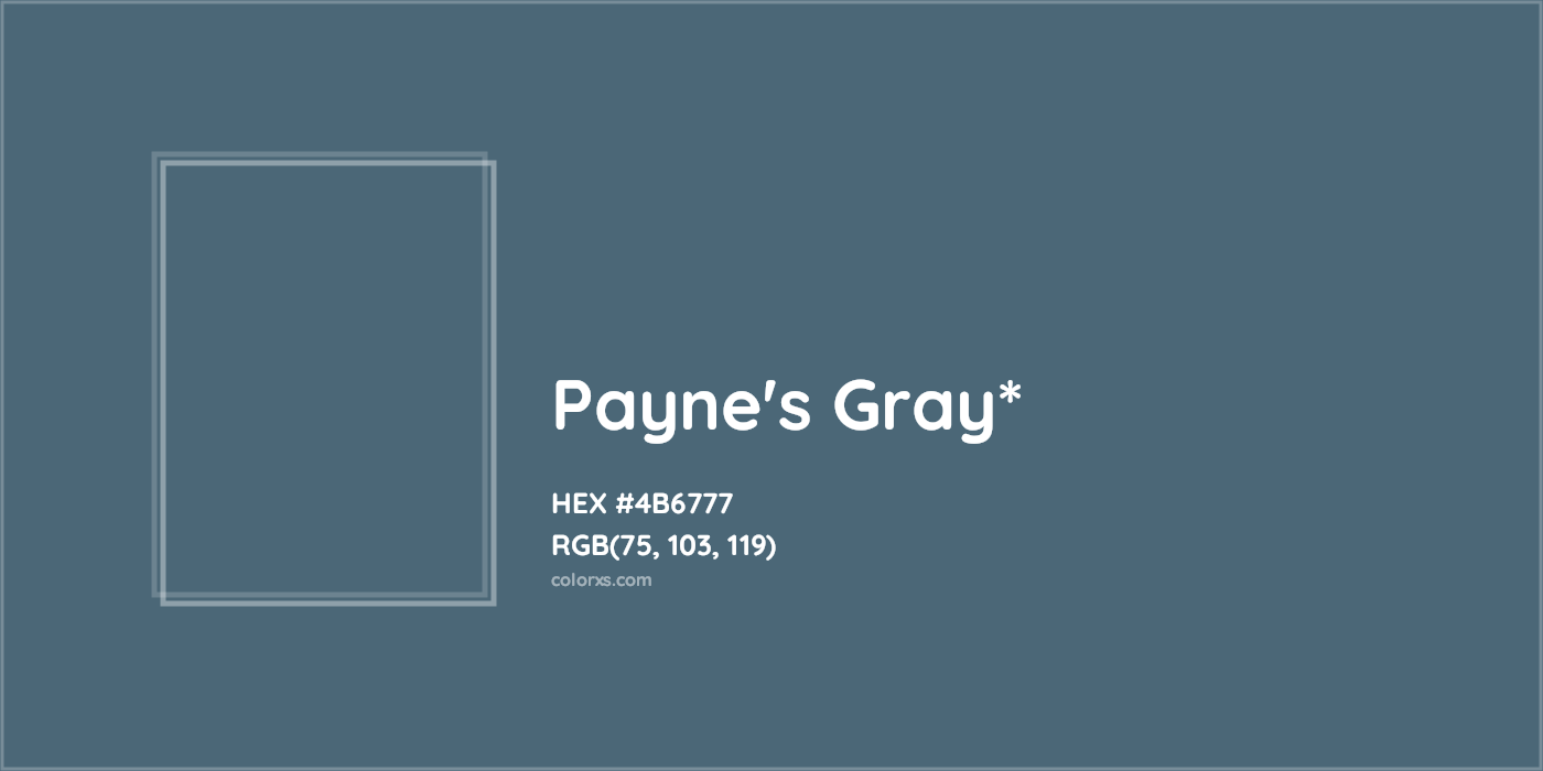 HEX #4B6777 Color Name, Color Code, Palettes, Similar Paints, Images