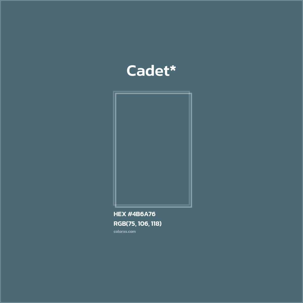 HEX #4B6A76 Color Name, Color Code, Palettes, Similar Paints, Images