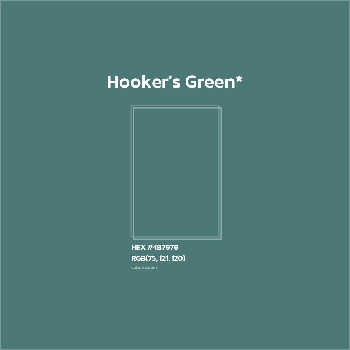 HEX #4B7978 Color Name, Color Code, Palettes, Similar Paints, Images