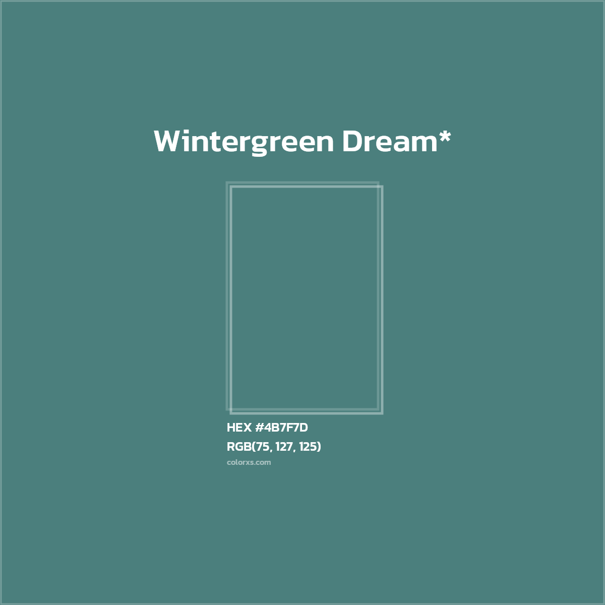 HEX #4B7F7D Color Name, Color Code, Palettes, Similar Paints, Images