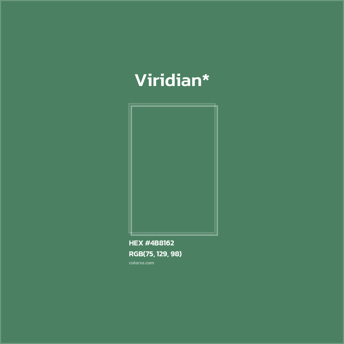 HEX #4B8162 Color Name, Color Code, Palettes, Similar Paints, Images