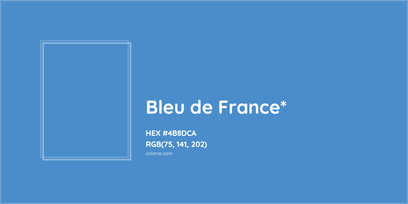 HEX #4B8DCA Color Name, Color Code, Palettes, Similar Paints, Images