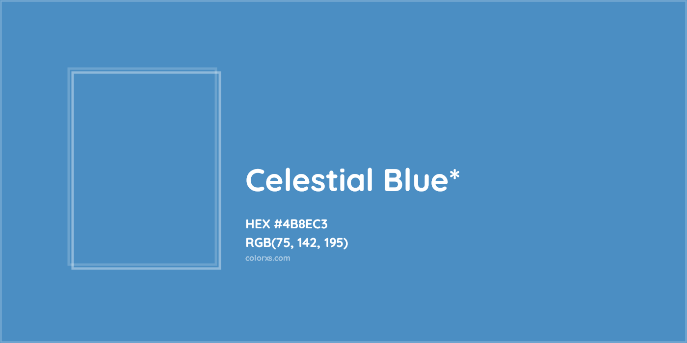 HEX #4B8EC3 Color Name, Color Code, Palettes, Similar Paints, Images