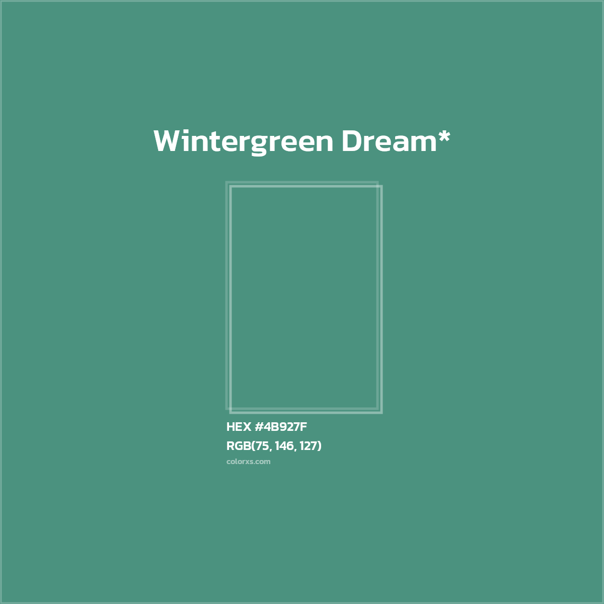 HEX #4B927F Color Name, Color Code, Palettes, Similar Paints, Images