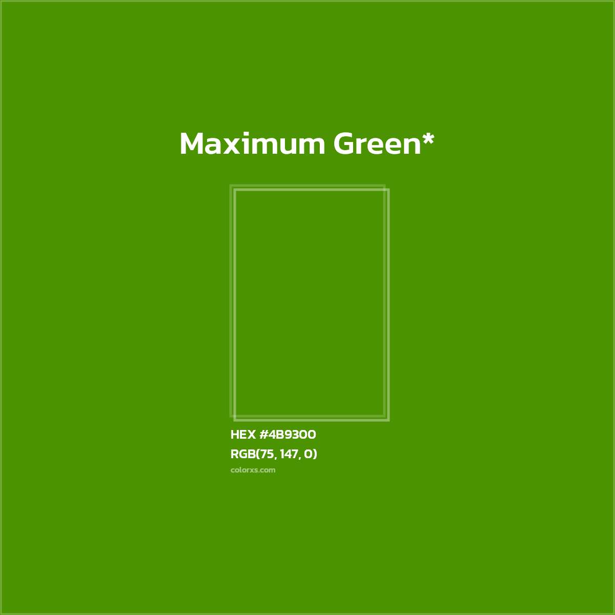 HEX #4B9300 Color Name, Color Code, Palettes, Similar Paints, Images