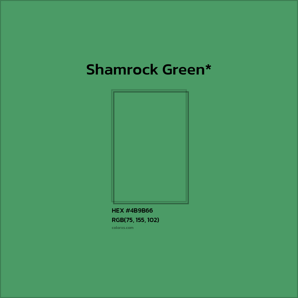 HEX #4B9B66 Color Name, Color Code, Palettes, Similar Paints, Images