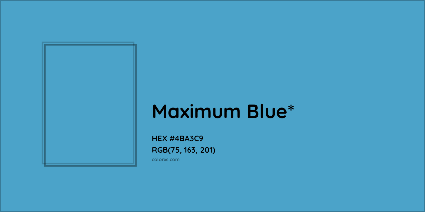 HEX #4BA3C9 Color Name, Color Code, Palettes, Similar Paints, Images