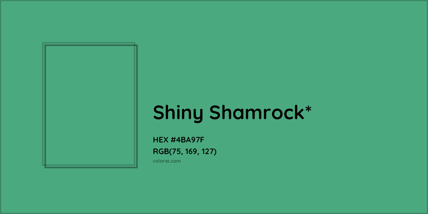 HEX #4BA97F Color Name, Color Code, Palettes, Similar Paints, Images