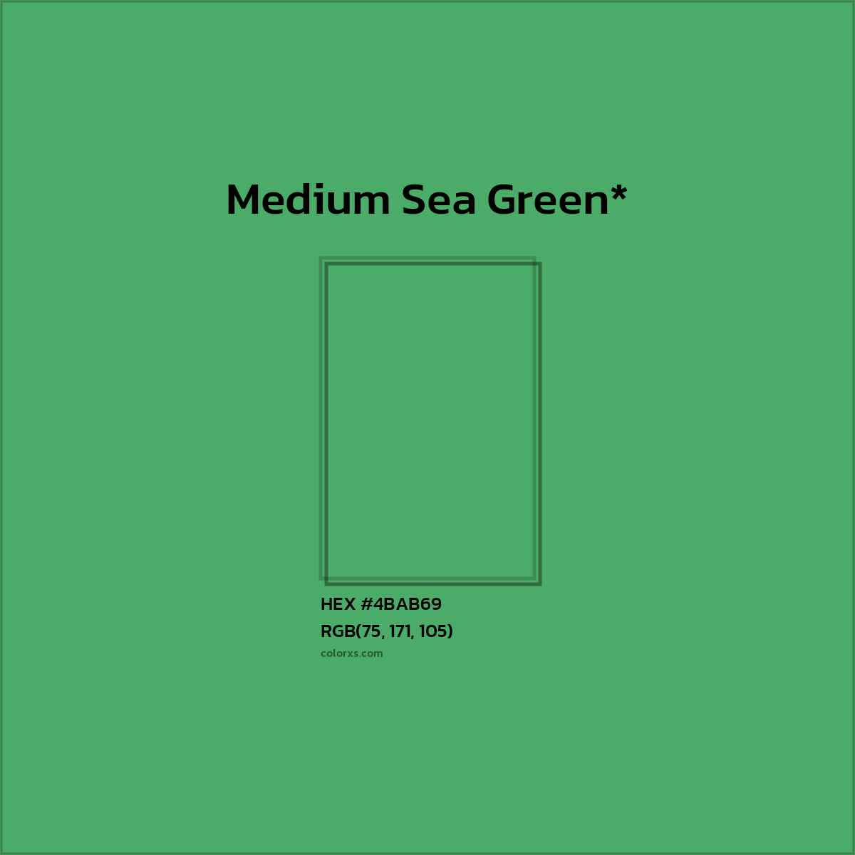 HEX #4BAB69 Color Name, Color Code, Palettes, Similar Paints, Images