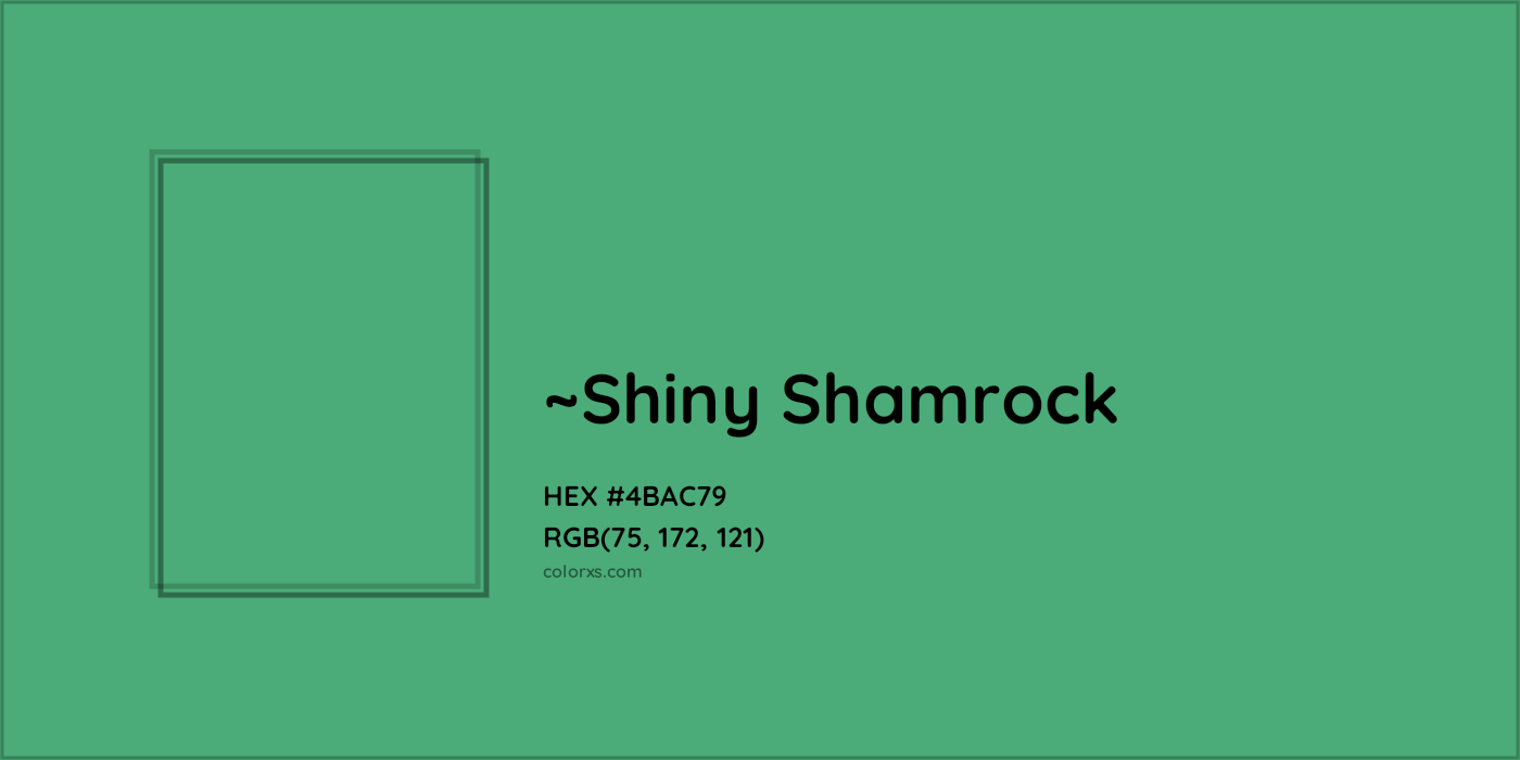 HEX #4BAC79 Color Name, Color Code, Palettes, Similar Paints, Images