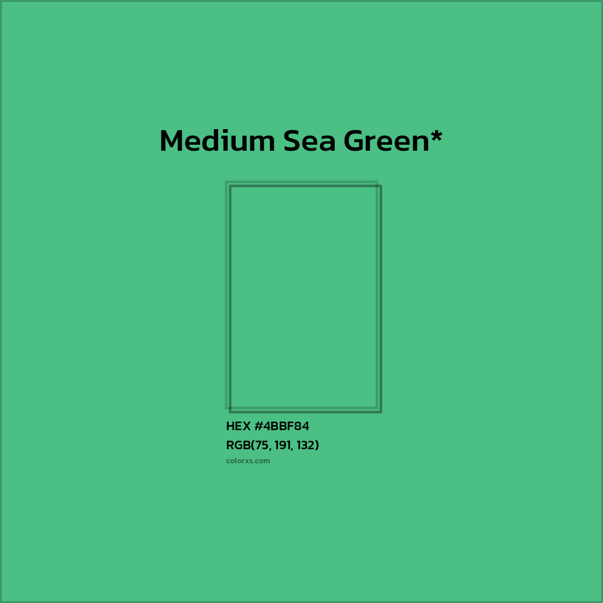 HEX #4BBF84 Color Name, Color Code, Palettes, Similar Paints, Images
