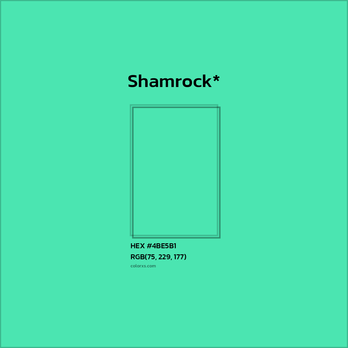 HEX #4BE5B1 Color Name, Color Code, Palettes, Similar Paints, Images