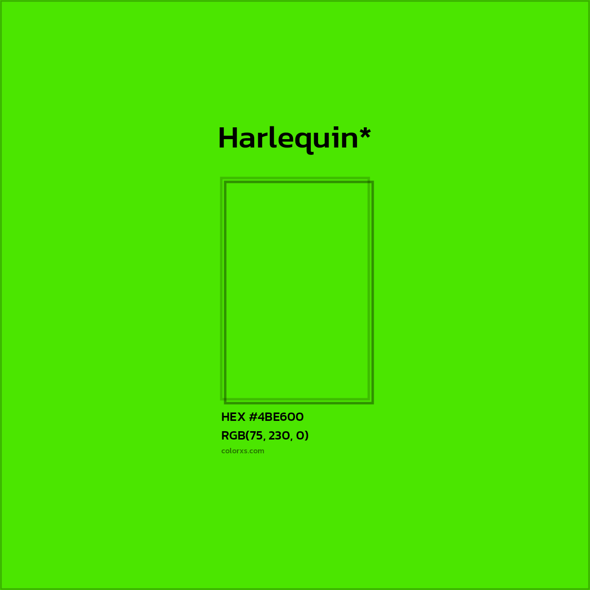 HEX #4BE600 Color Name, Color Code, Palettes, Similar Paints, Images