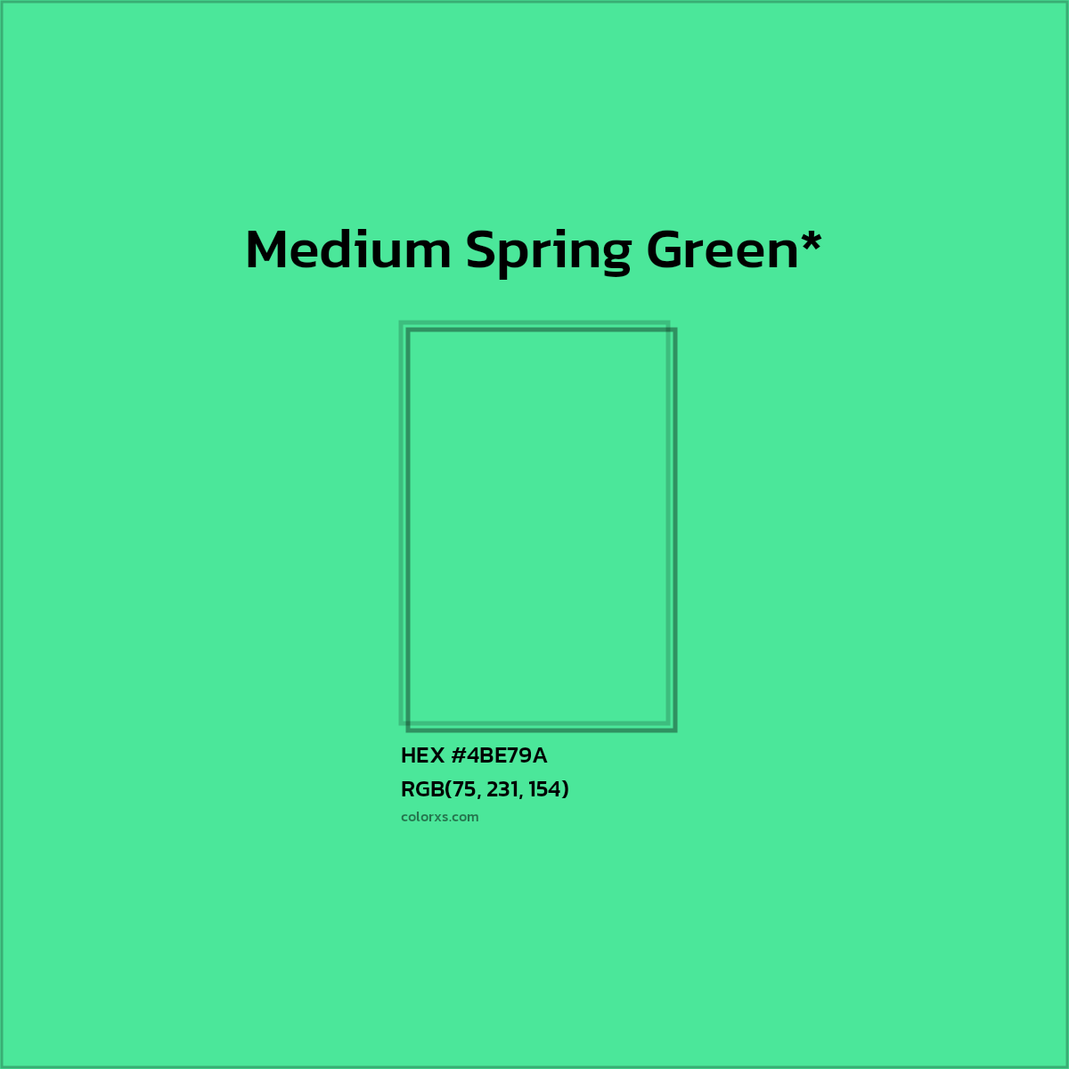 HEX #4BE79A Color Name, Color Code, Palettes, Similar Paints, Images