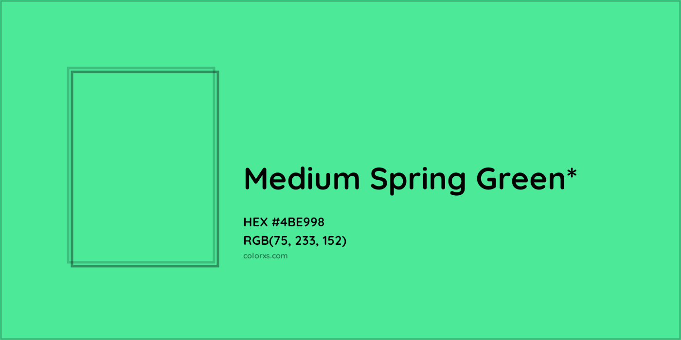 HEX #4BE998 Color Name, Color Code, Palettes, Similar Paints, Images