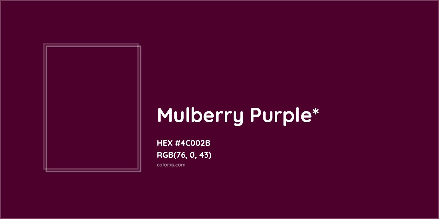 HEX #4C002B Color Name, Color Code, Palettes, Similar Paints, Images