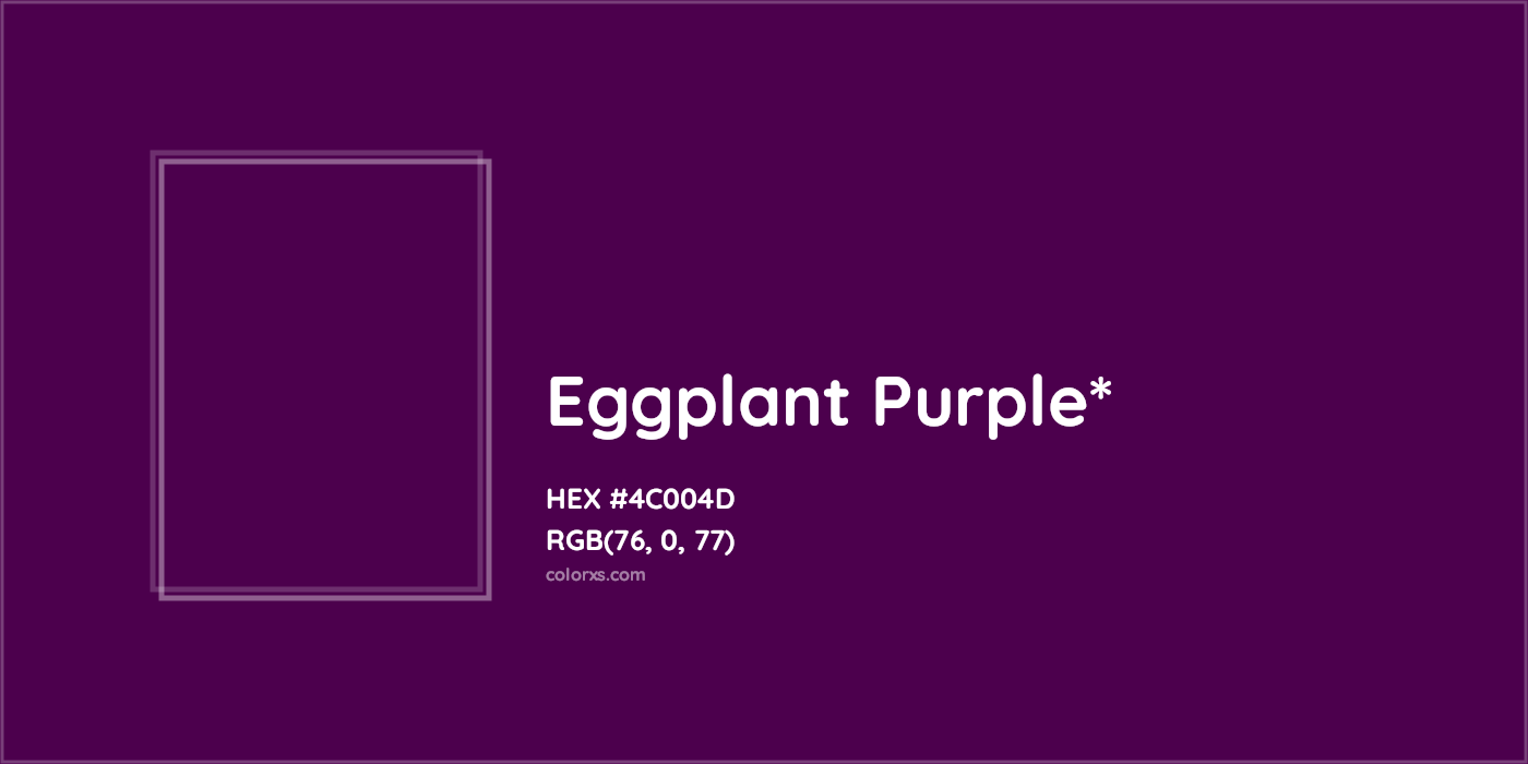 HEX #4C004D Color Name, Color Code, Palettes, Similar Paints, Images