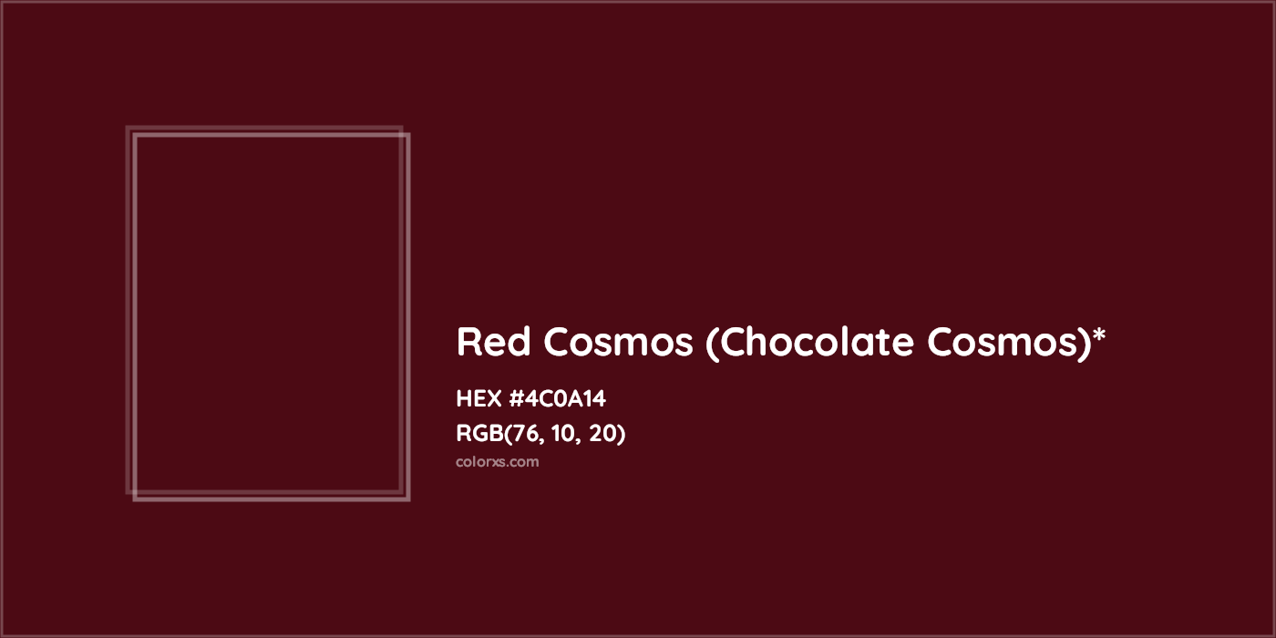 HEX #4C0A14 Color Name, Color Code, Palettes, Similar Paints, Images