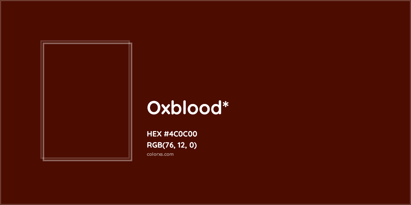 HEX #4C0C00 Color Name, Color Code, Palettes, Similar Paints, Images