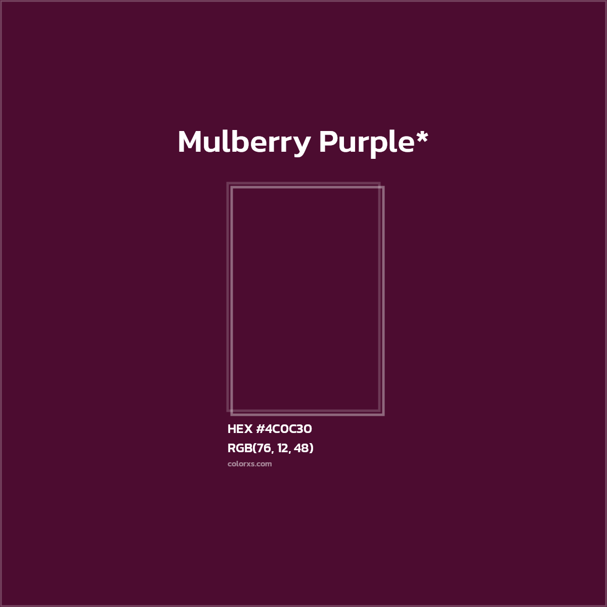 HEX #4C0C30 Color Name, Color Code, Palettes, Similar Paints, Images