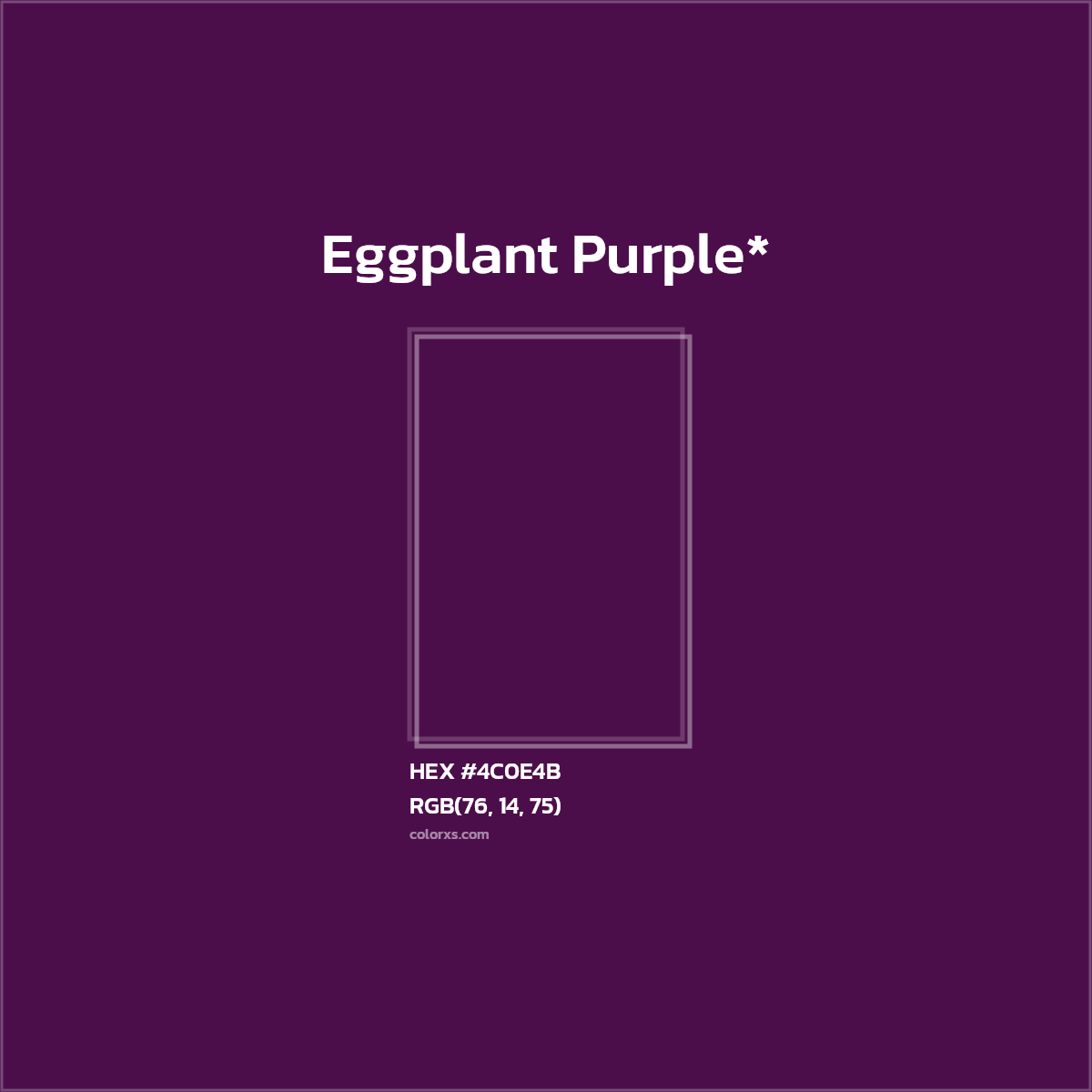 HEX #4C0E4B Color Name, Color Code, Palettes, Similar Paints, Images