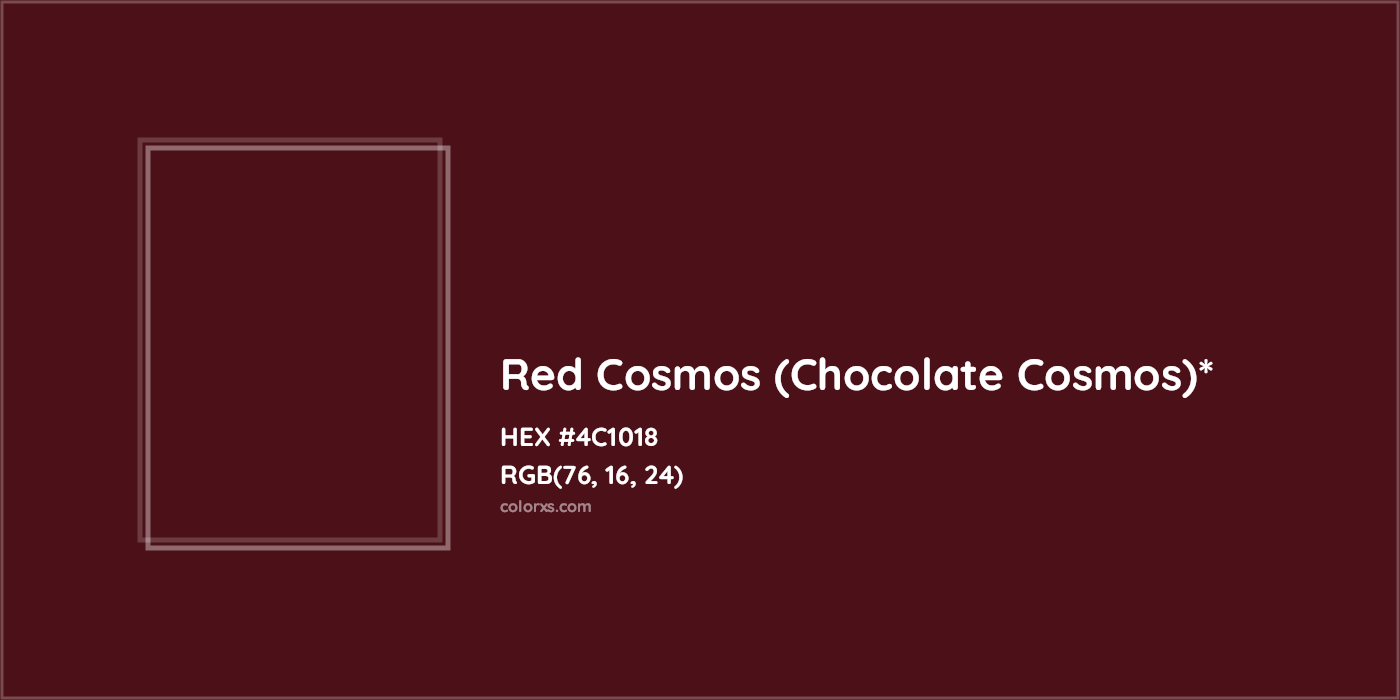HEX #4C1018 Color Name, Color Code, Palettes, Similar Paints, Images