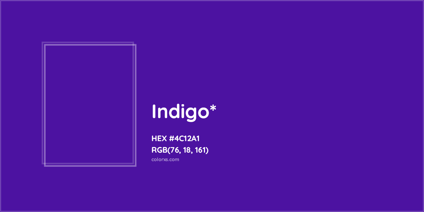 HEX #4C12A1 Color Name, Color Code, Palettes, Similar Paints, Images