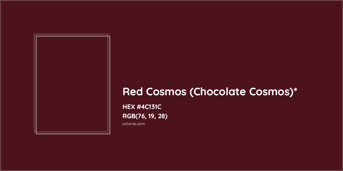 HEX #4C131C Color Name, Color Code, Palettes, Similar Paints, Images