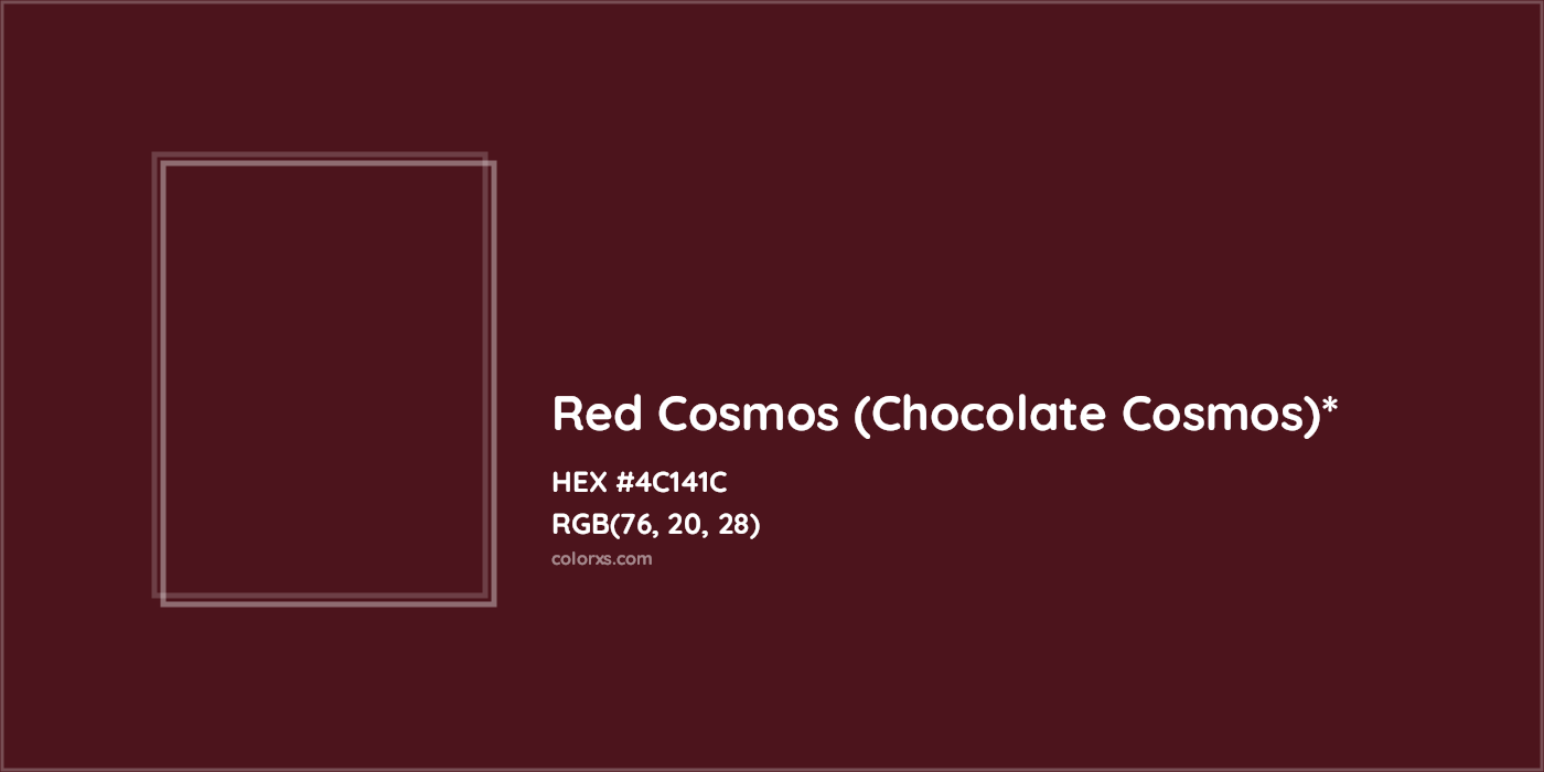 HEX #4C141C Color Name, Color Code, Palettes, Similar Paints, Images