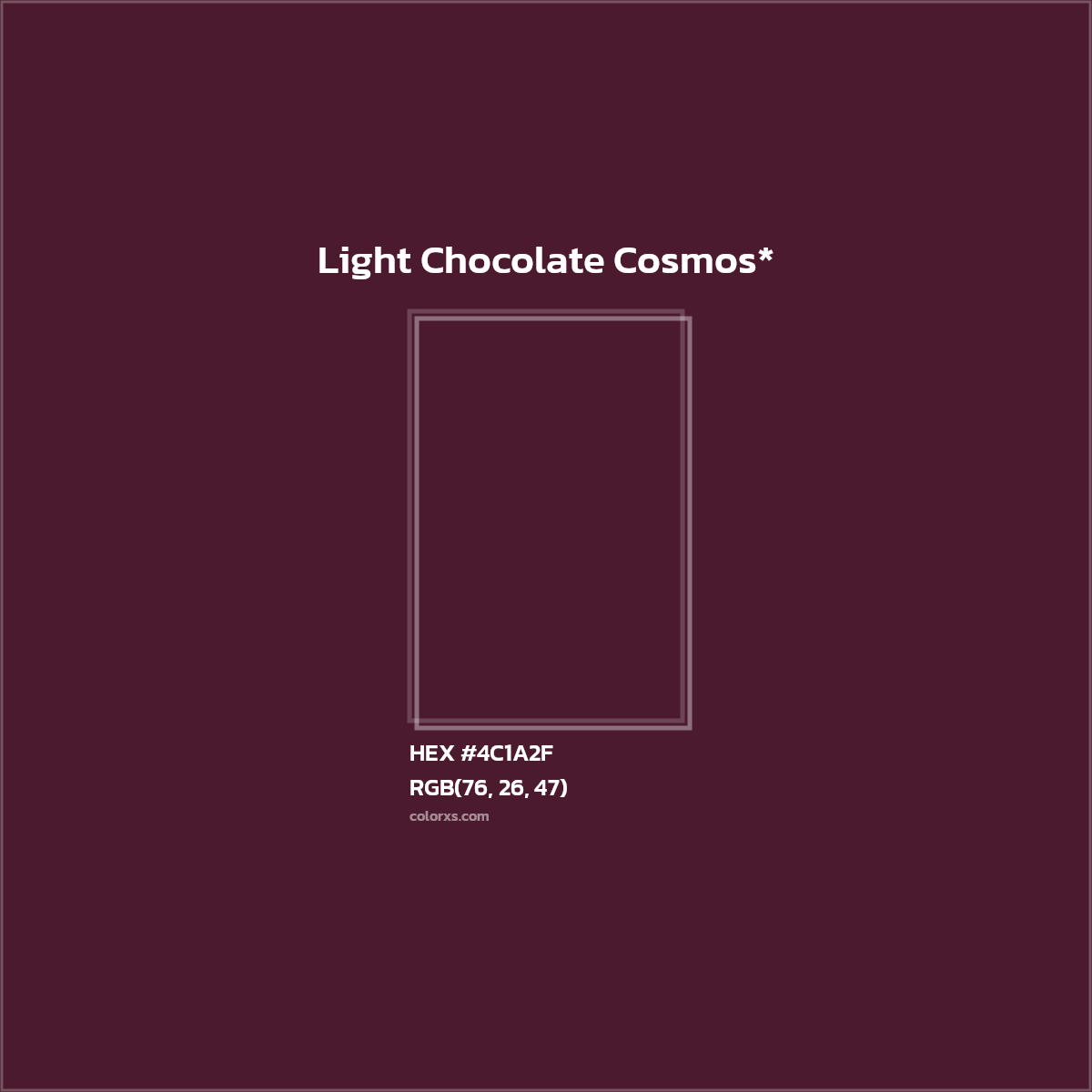 HEX #4C1A2F Color Name, Color Code, Palettes, Similar Paints, Images